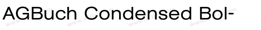 AGBuch Condensed Bol字体转换